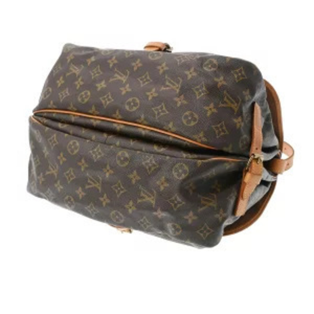 Louis Vuitton Shoulder Canvas Monogram Saumur Bag Brown - Picture 5 of 7